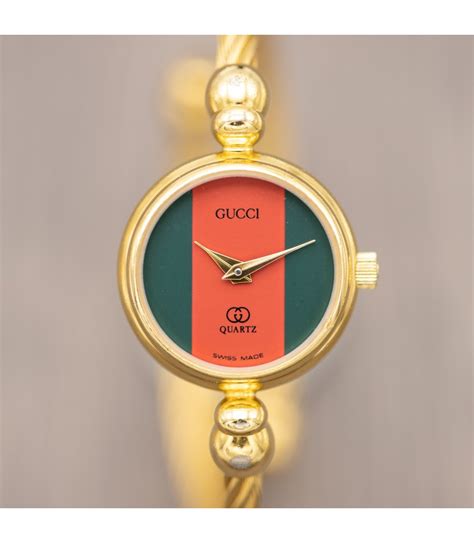 gucci vintage bangle watch|vintage gucci watch 1990s.